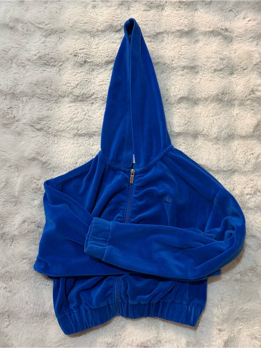 Juicy Couture Velour Cropped Hoodie